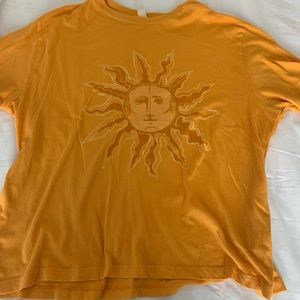 UO Yellow Golden Sun T-Shirt Size Large